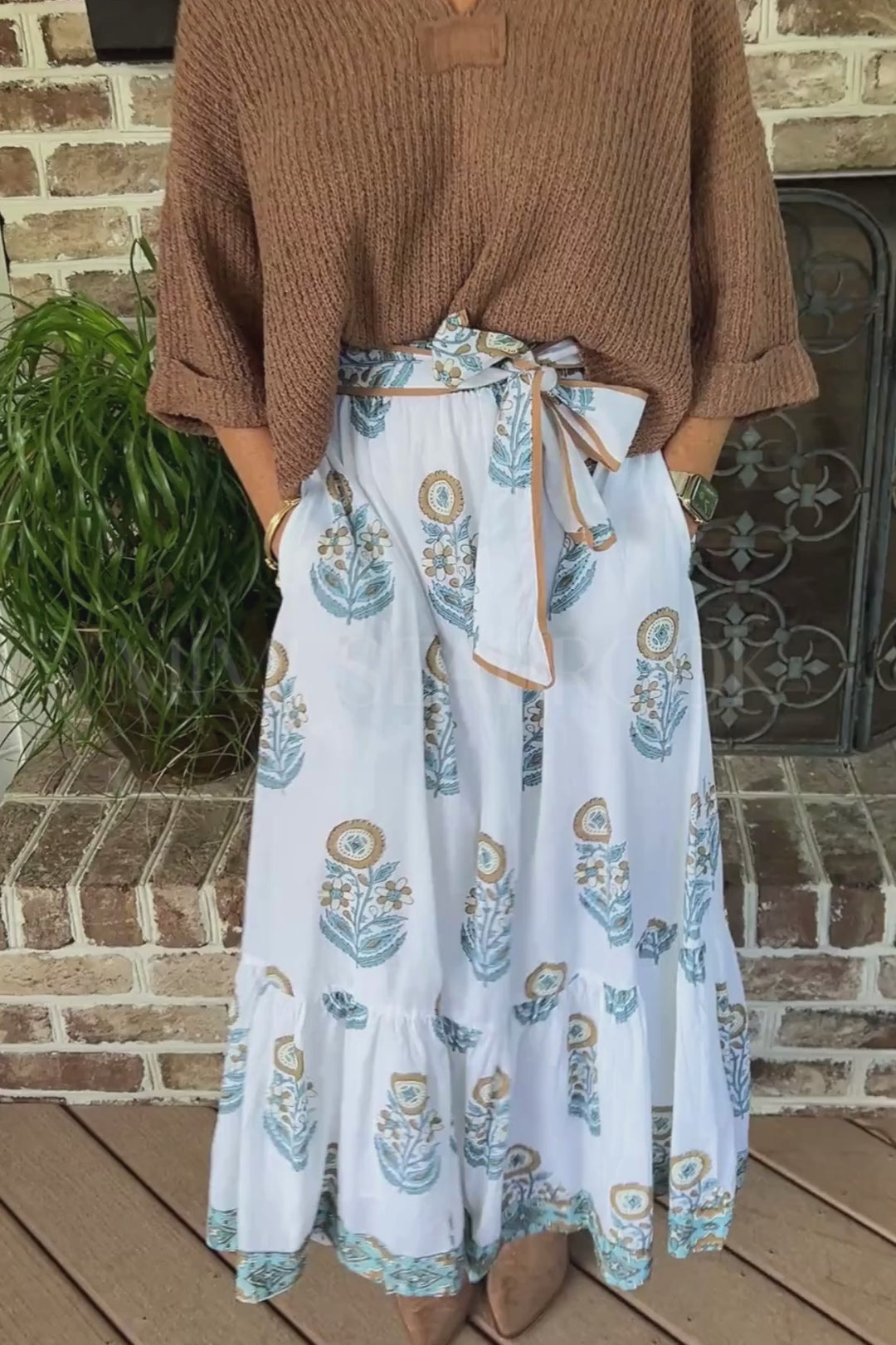 Addison Skirt, Java by Victoria Dunn