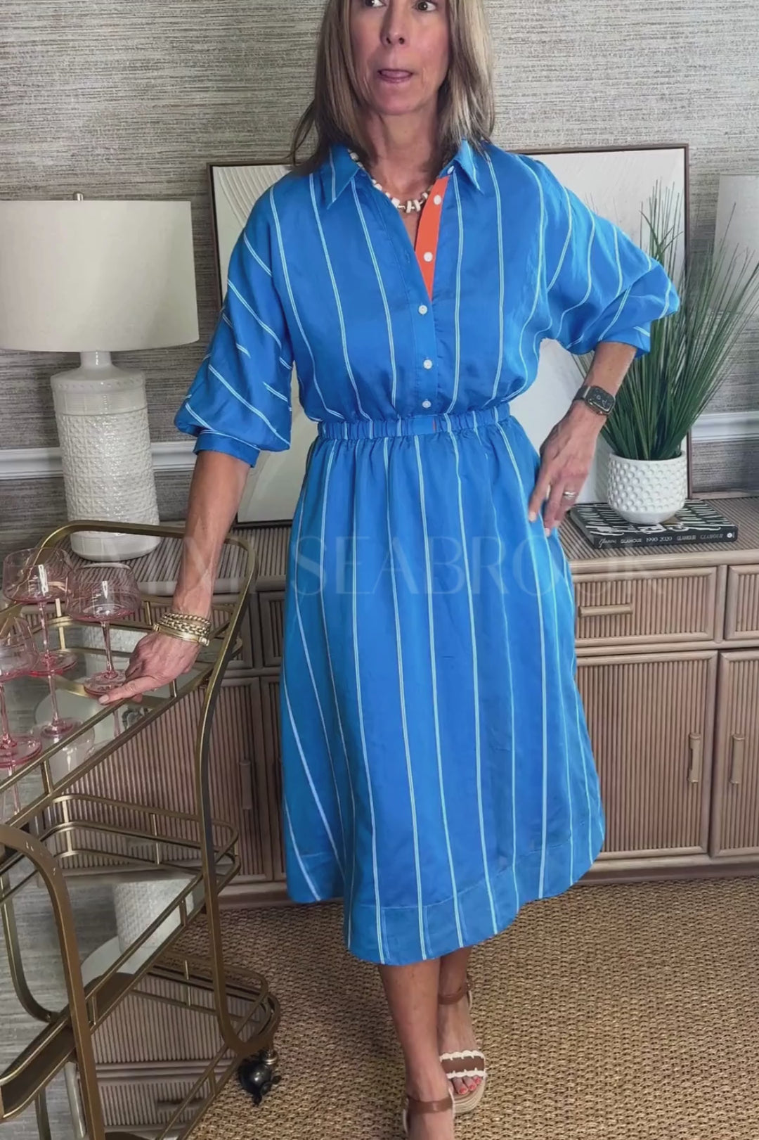 Aimee dress, blue