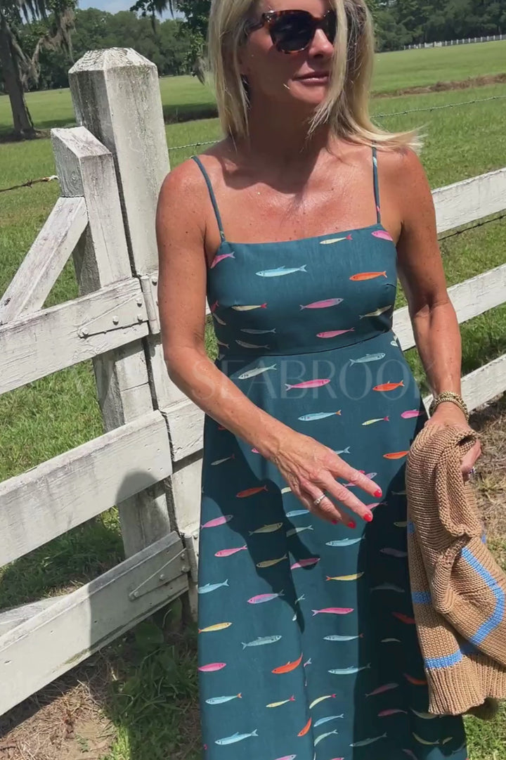 Ackerman dress, teal