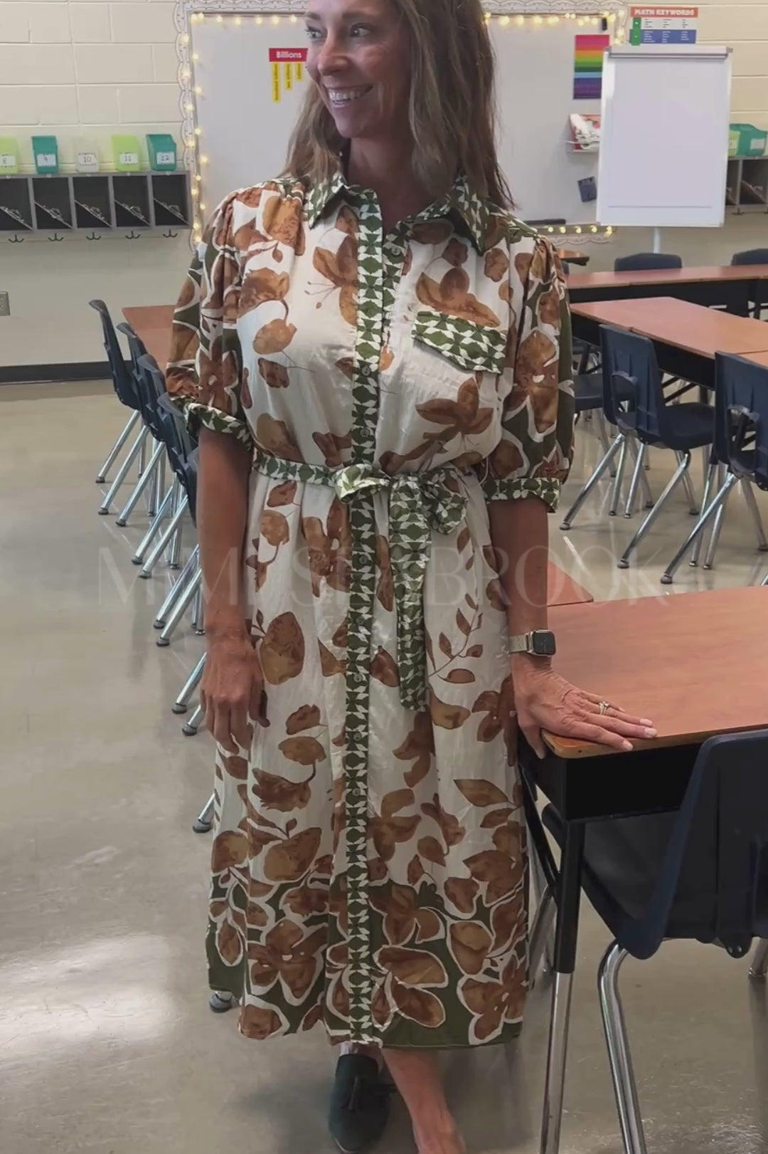 Whitmire dress, camel