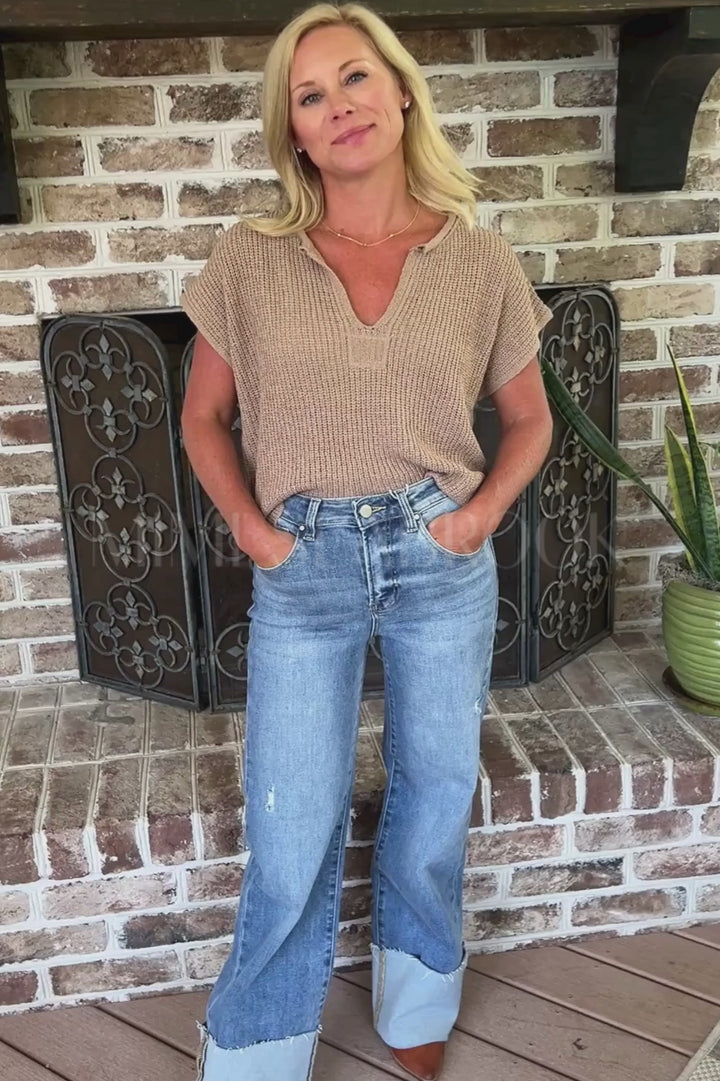 Monique sweater, tan