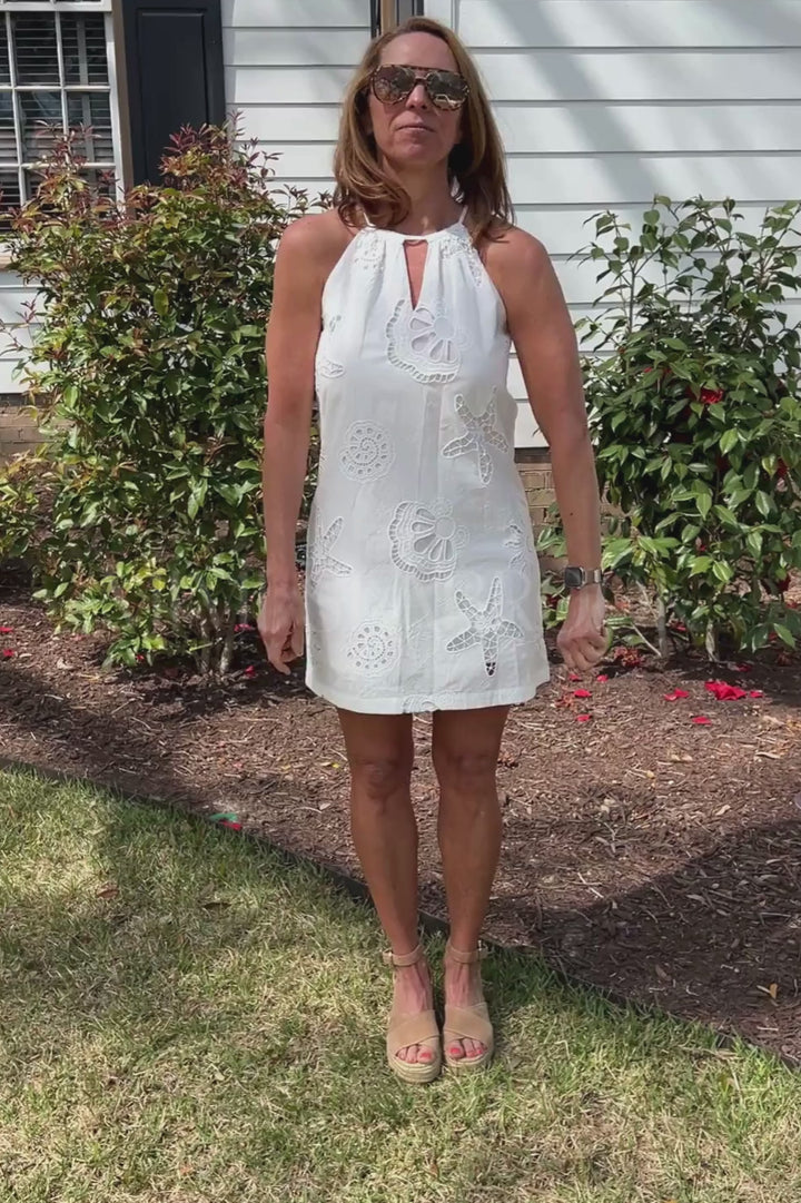 Estella dress, white