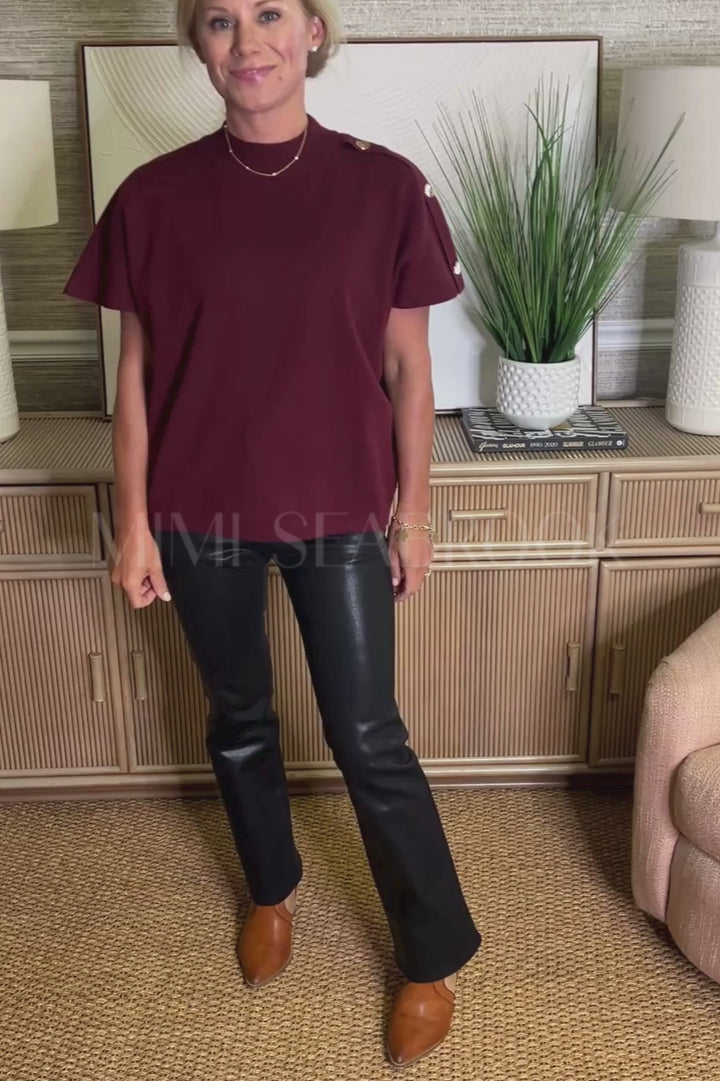 Carissa sweater, wine