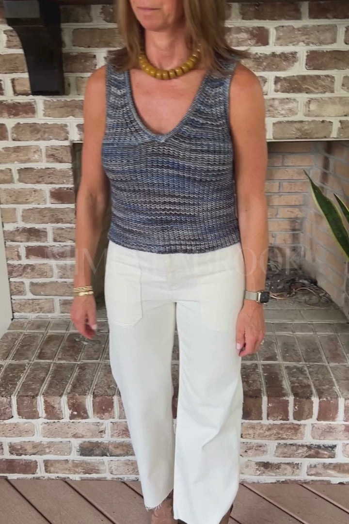 Woodson top, blue