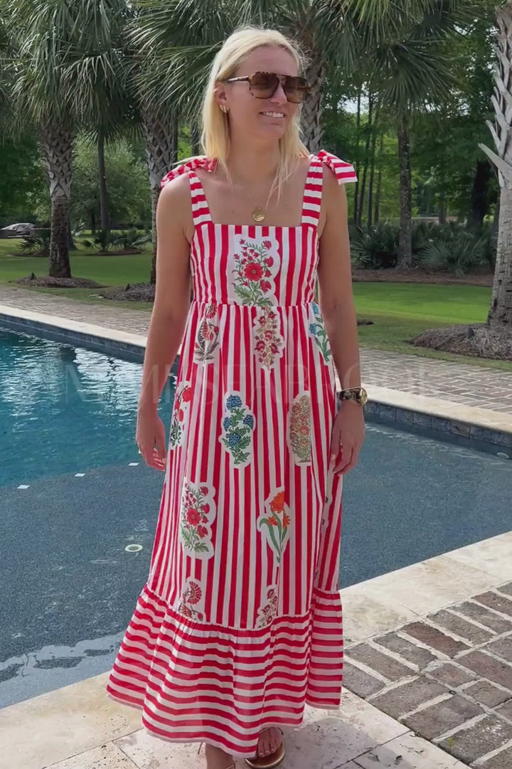 Marianne dress, red