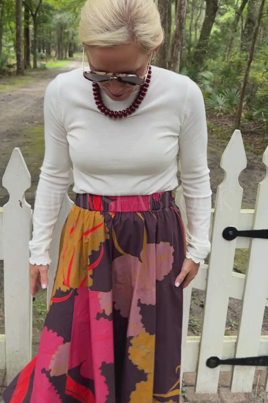 Olivia Skirt, Hague Brown by Oliphant
