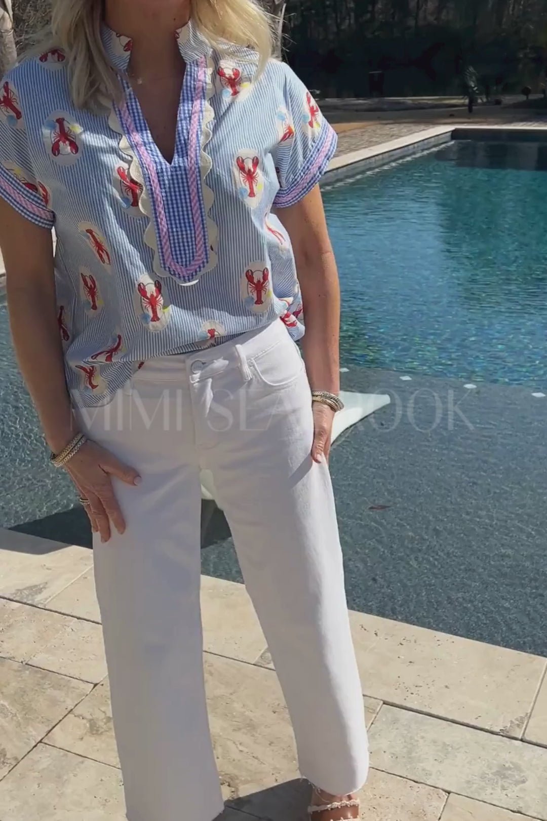 Sabrina straight jeans, white