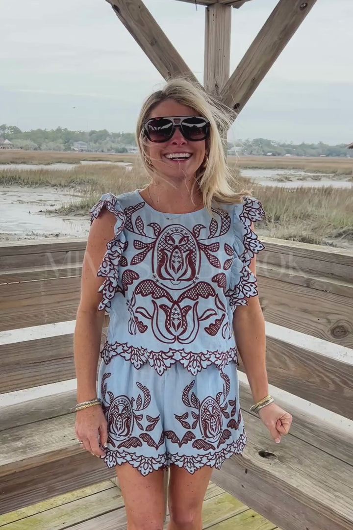 Abalone shorts, blue