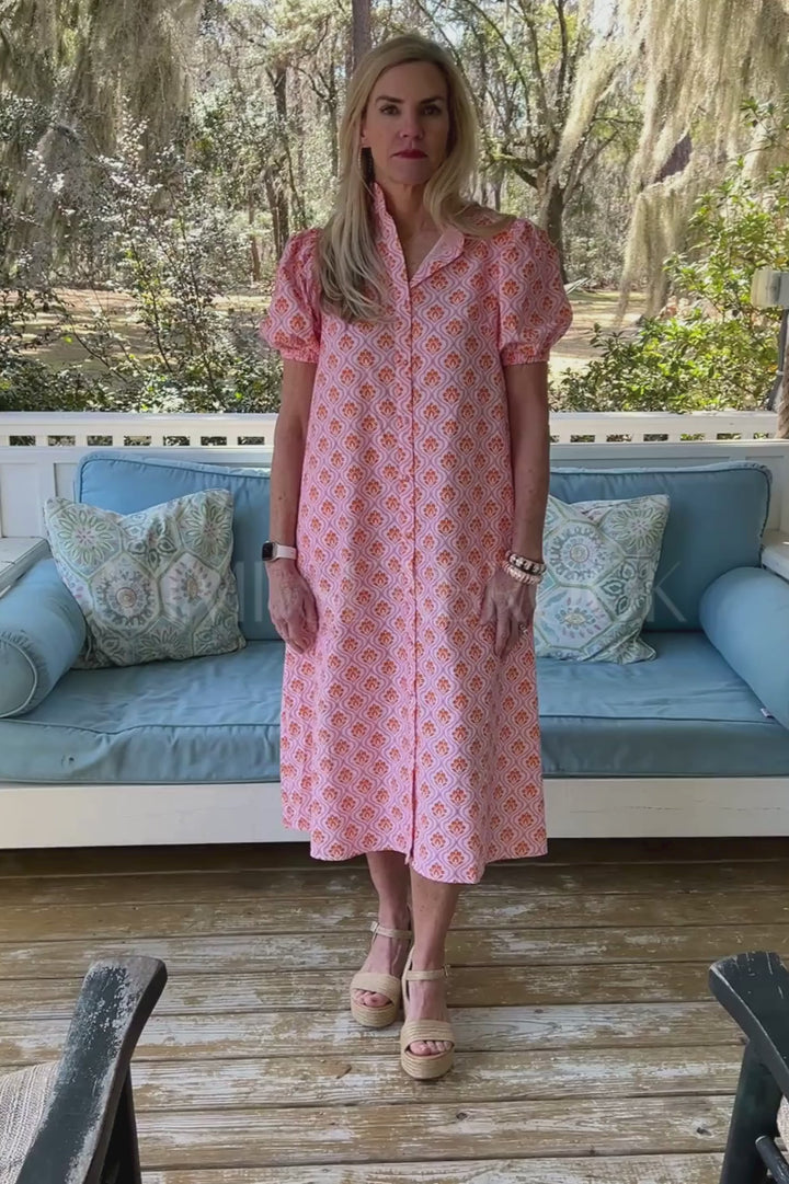 Banberry dress, pink/orange