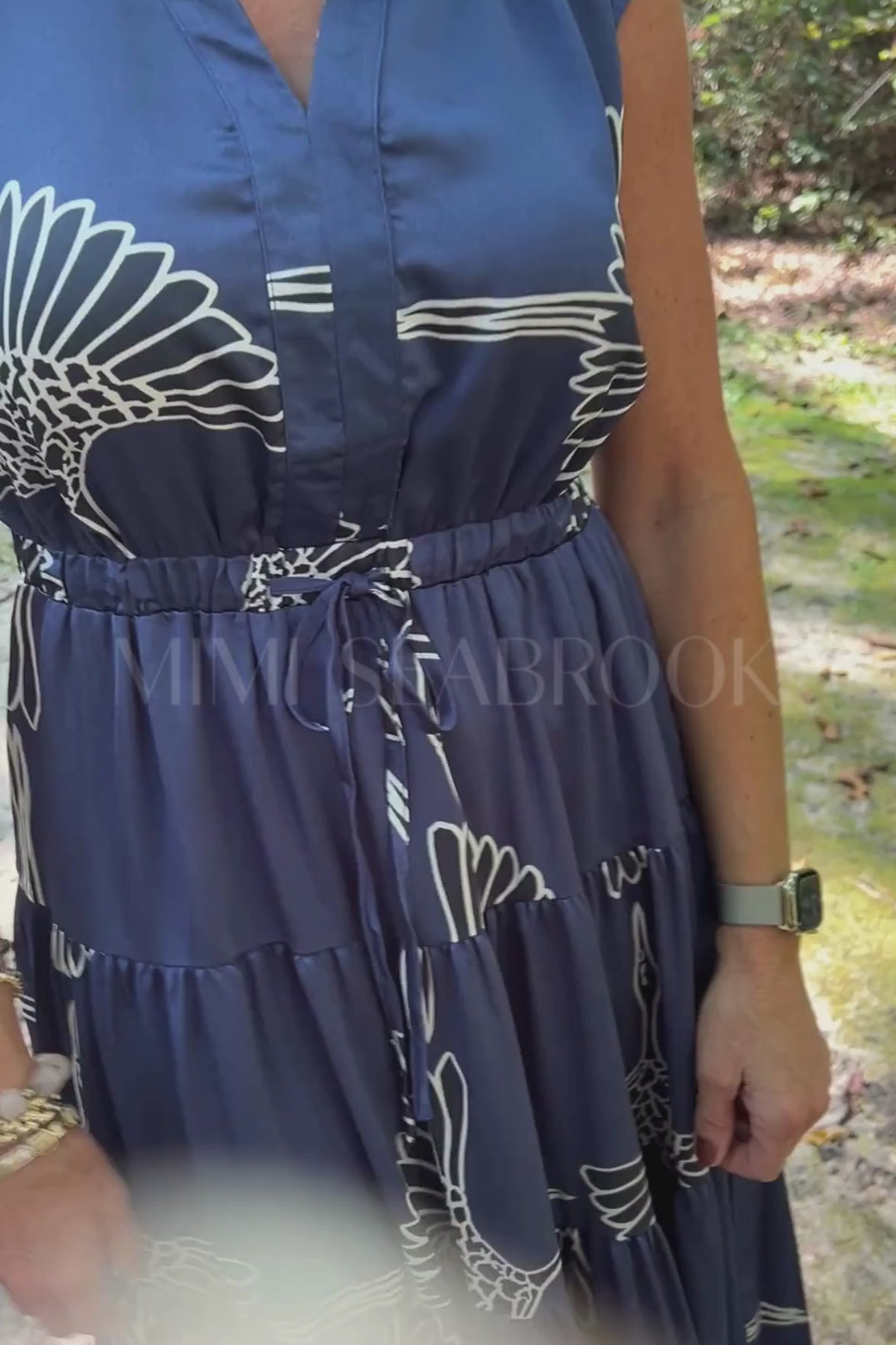 Hampton dress, navy