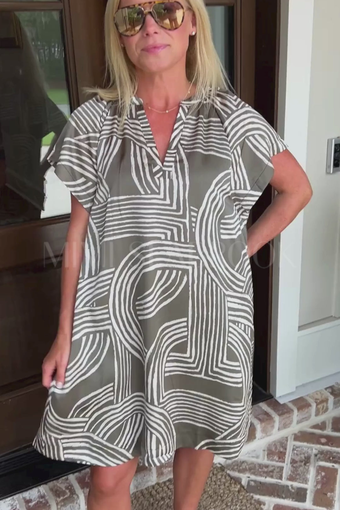 Staten dress, olive