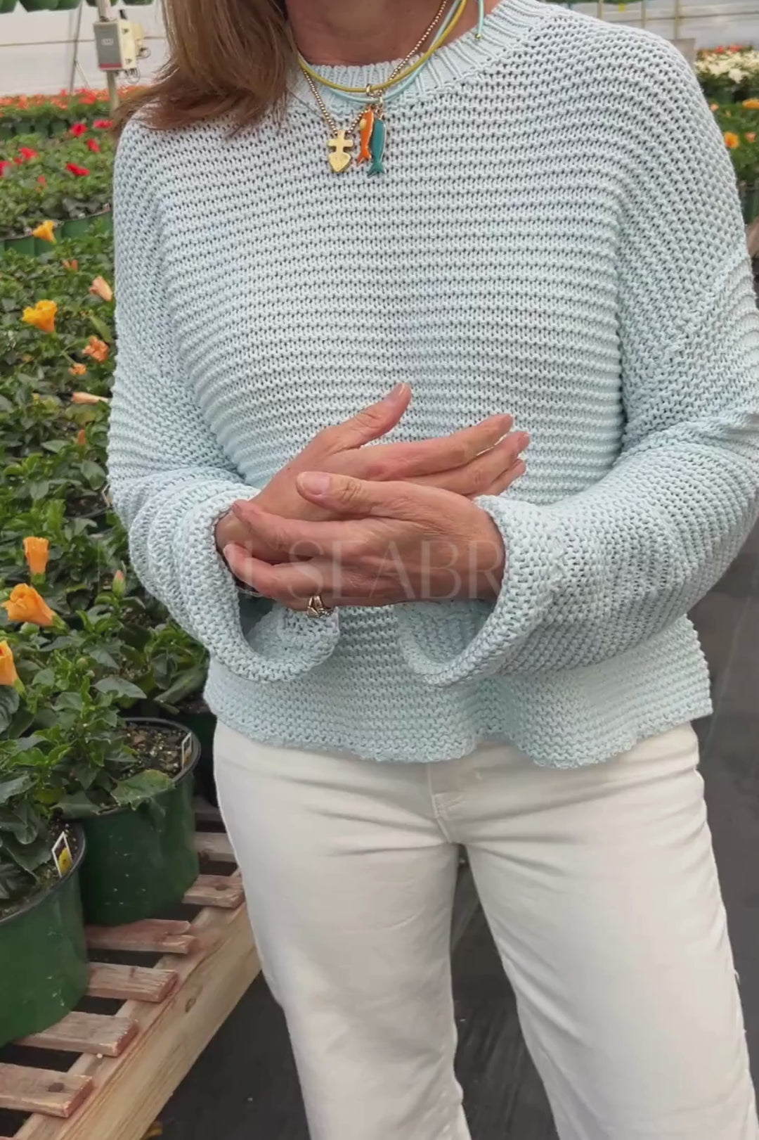 Paulina sweater, powder blue