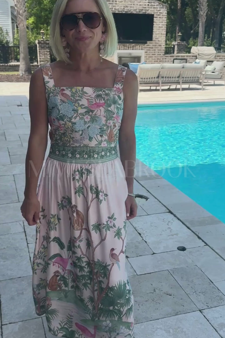 Kitts top, pink print
