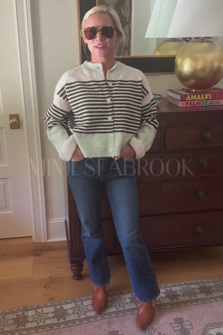 McKittrick cardigan sweater, ecru