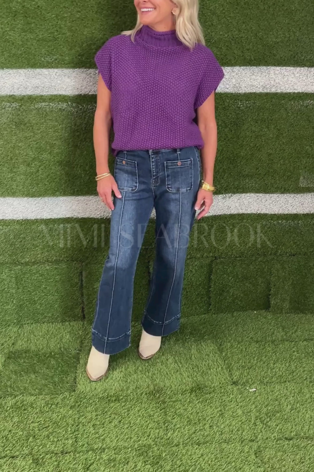 Carleen sweater, purple