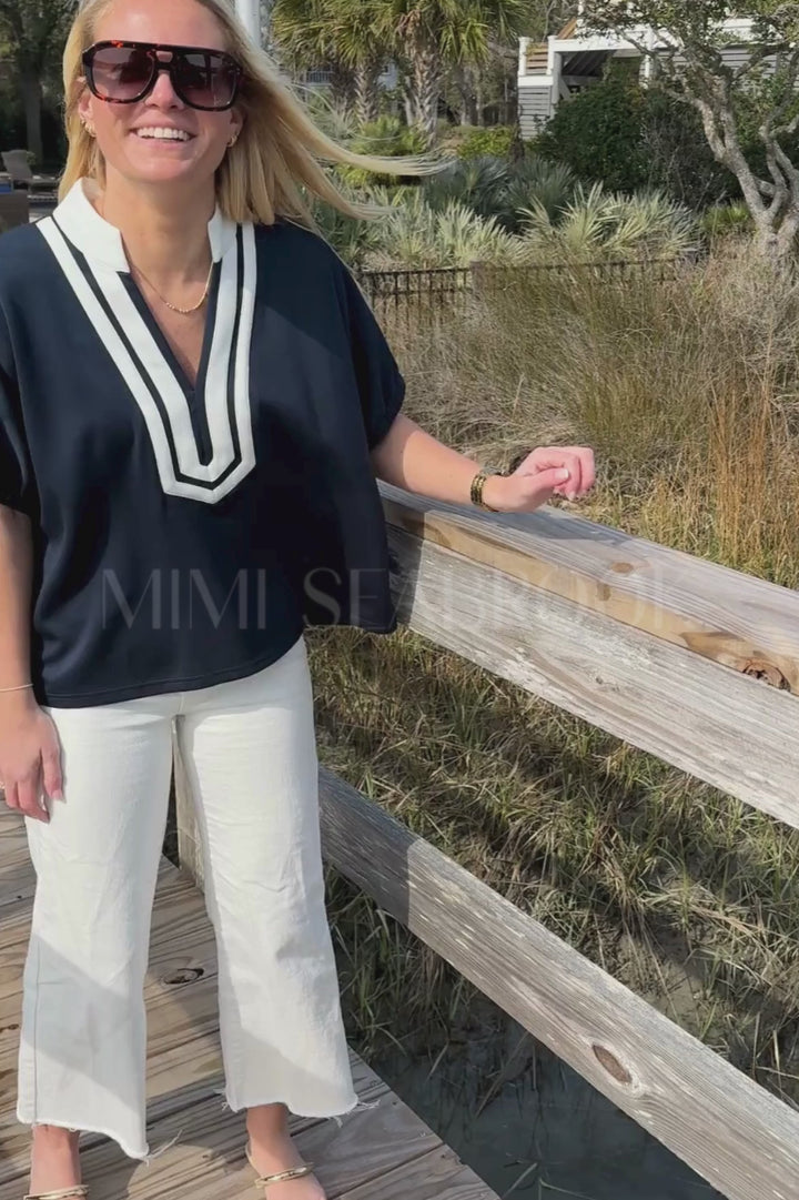 Pratt top, navy