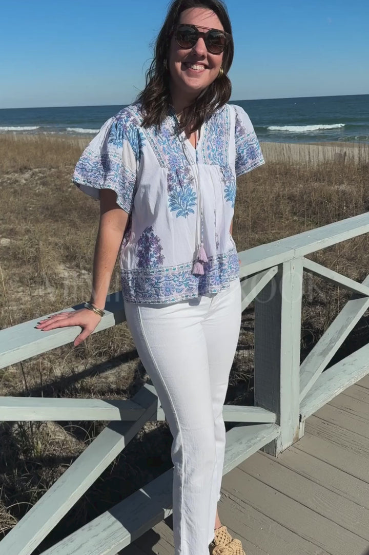 Catalina Blouse, Amethyst