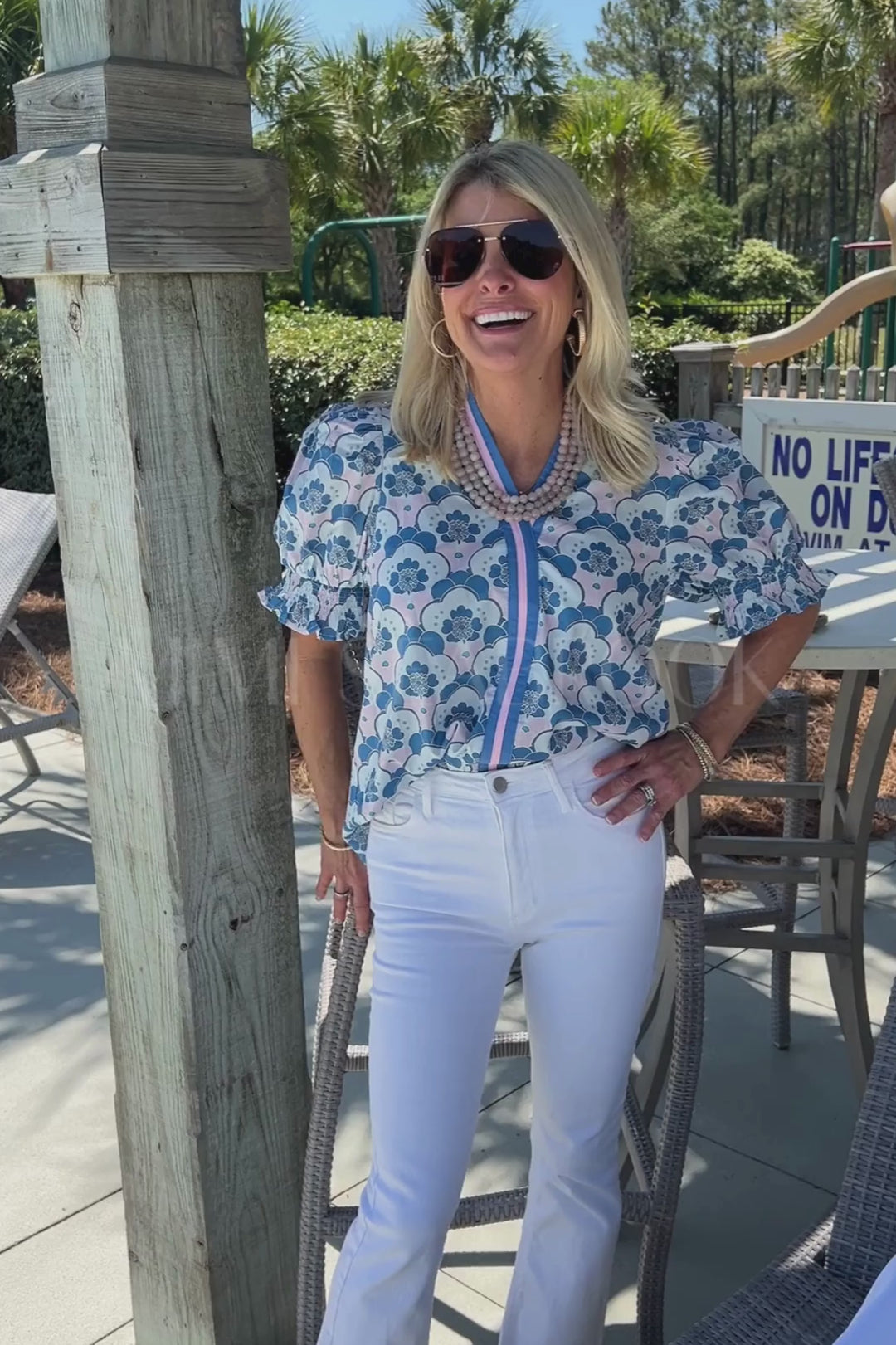 Shipley top, blue