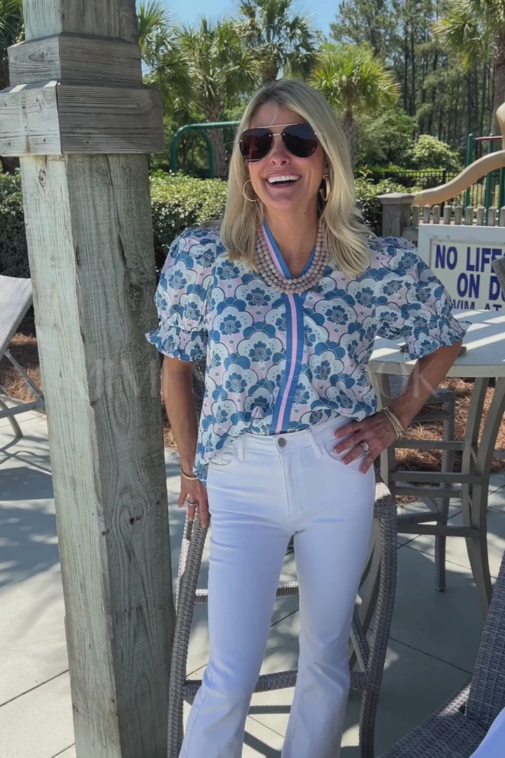 Shipley top, blue