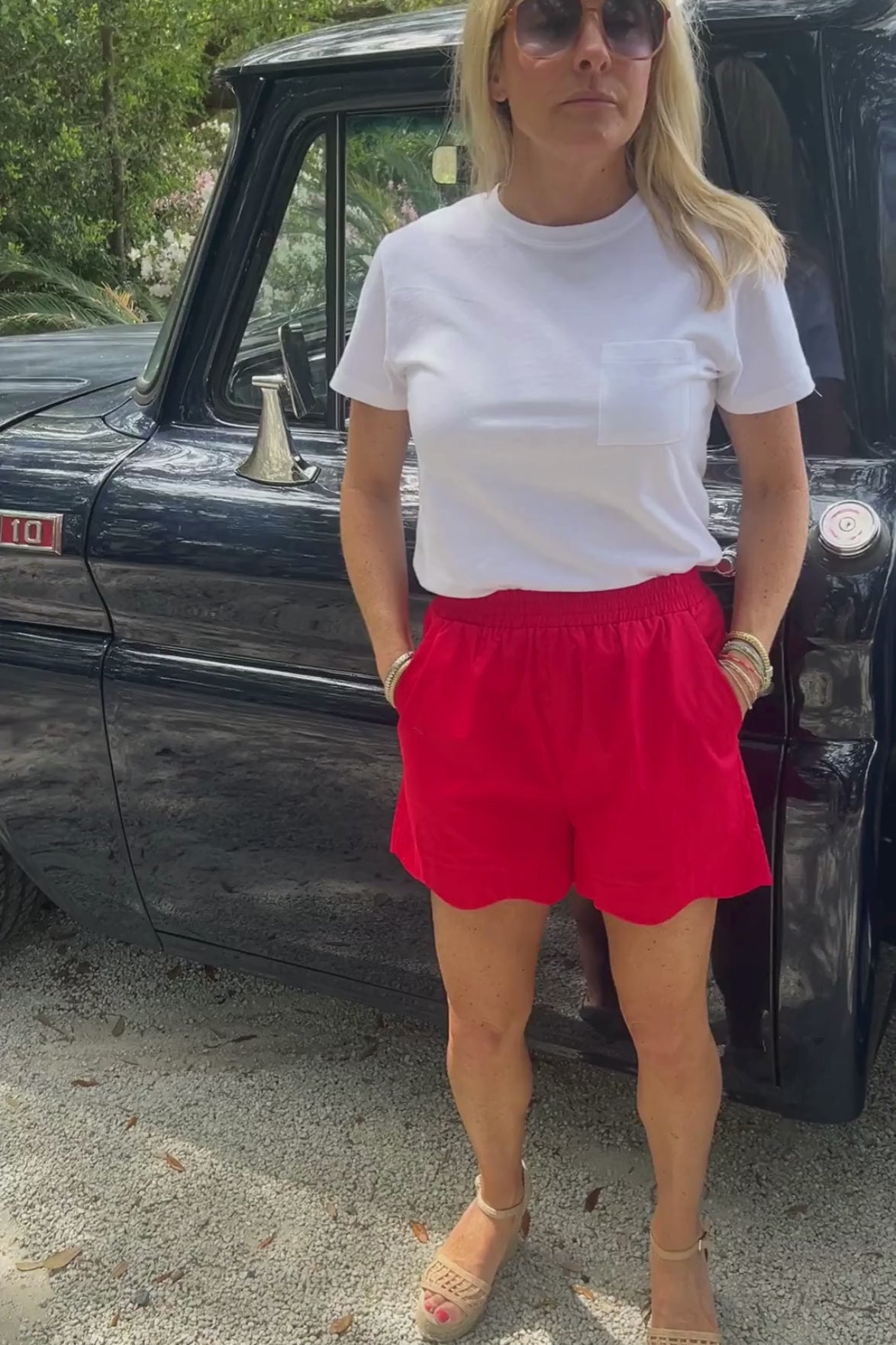 Elise shorts, red