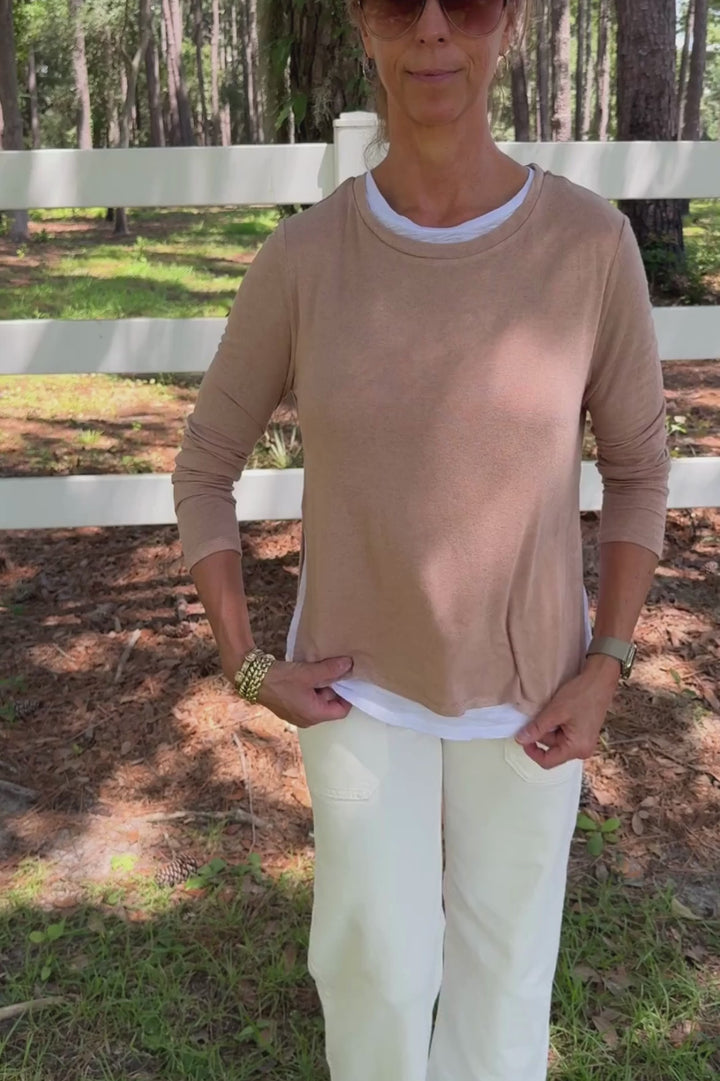 Britta top, tan