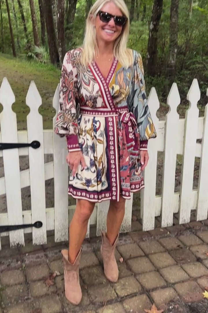 Stained Glass Beauty Scarves Mini Dress by Farm Rio