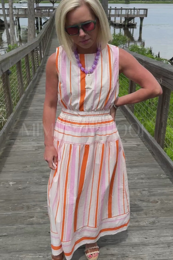 Whitby dress, pink