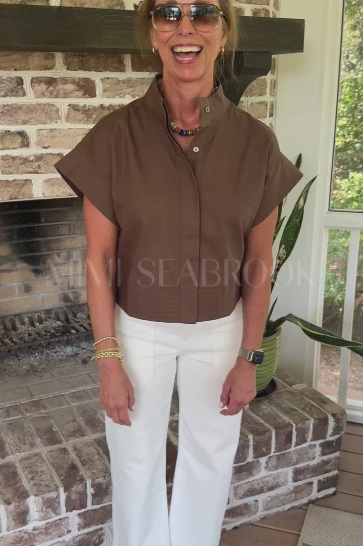 McDowell top, brown