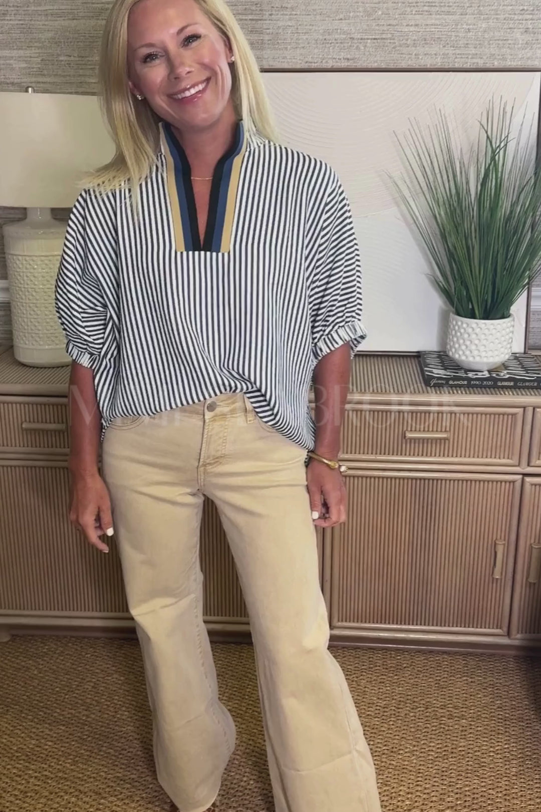 Alton top, navy
