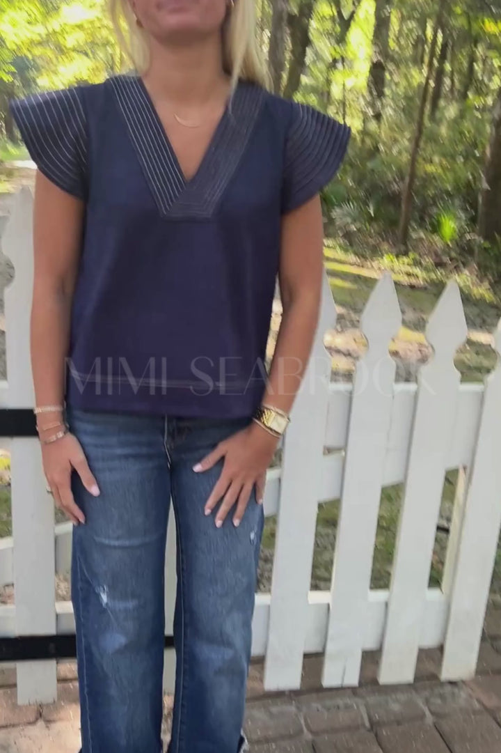 Karina top, navy