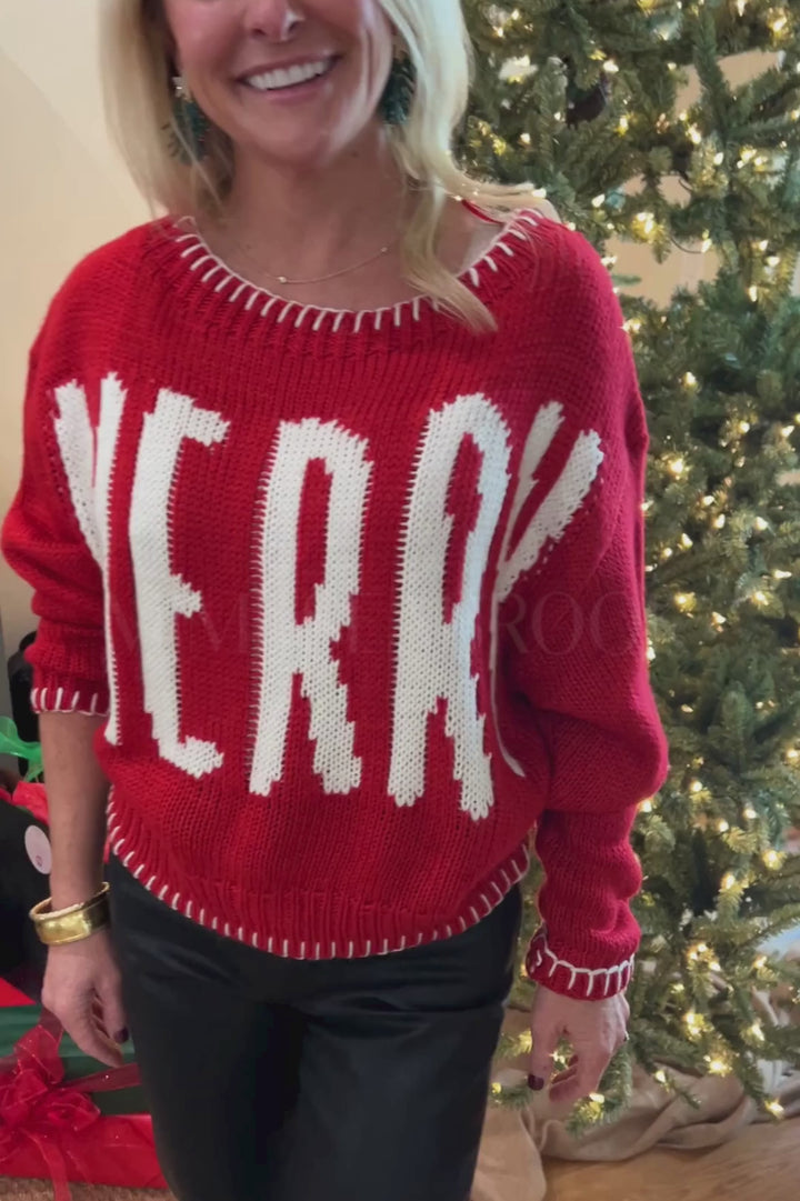 Festive Merry Sweater