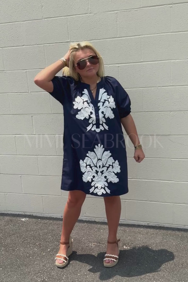 Lyndi dress, navy