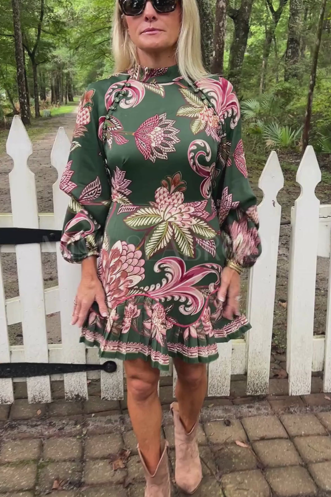 Arabesque Paradise Floral Mini Dress by Farm Rio