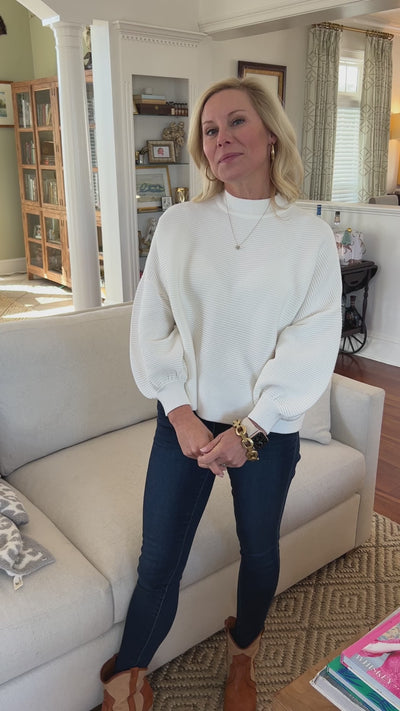 Parkerville sweater, ivory