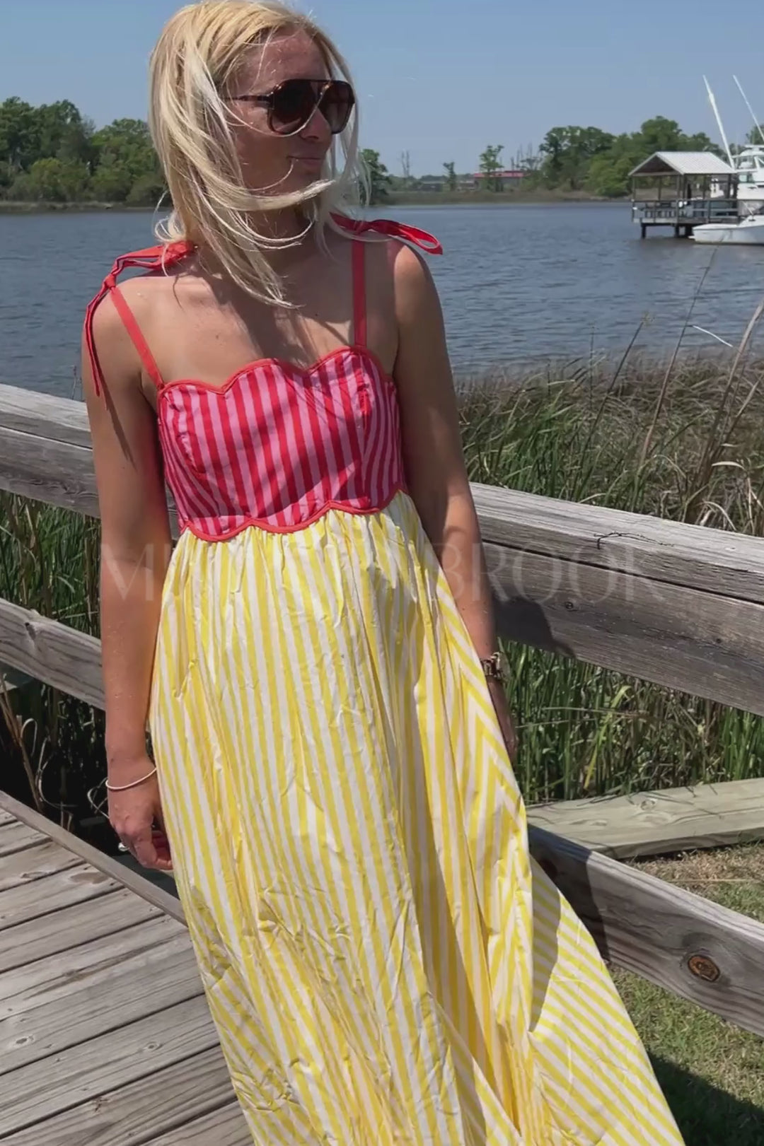 Taylor dress, lemon orange