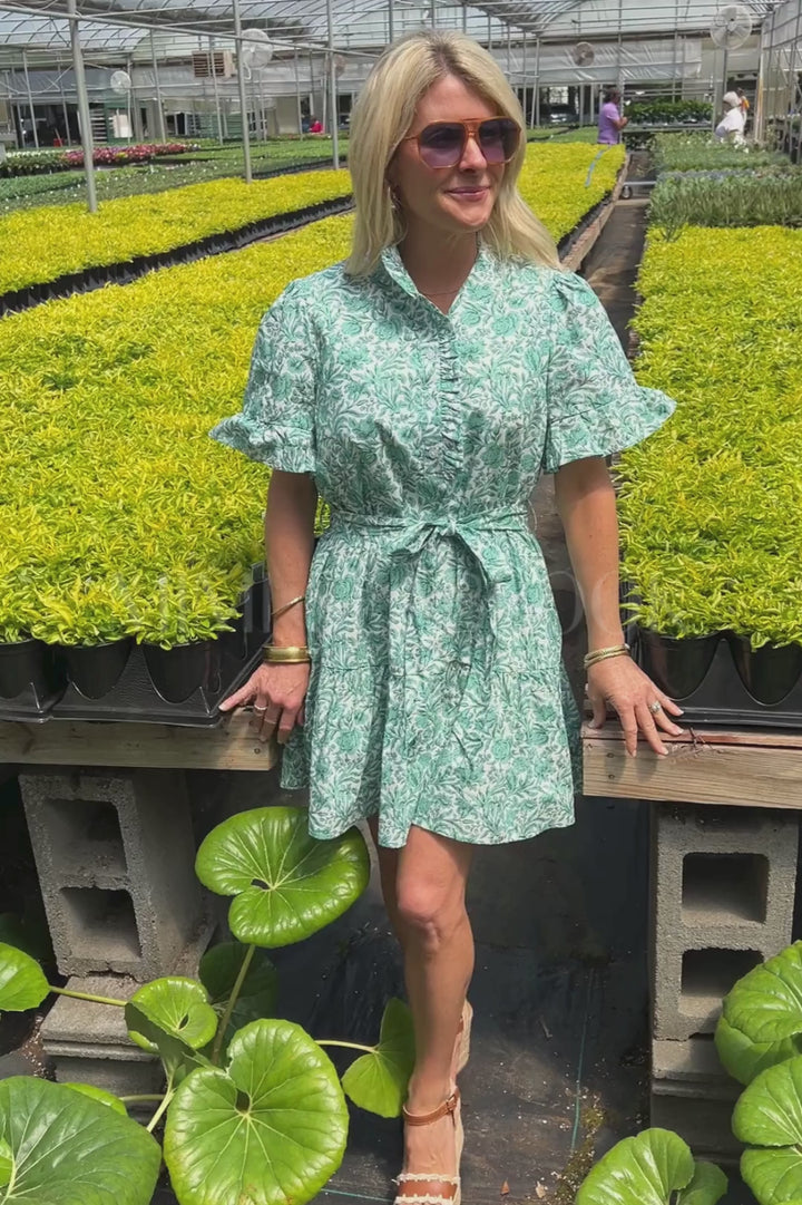 Loftus dress, green