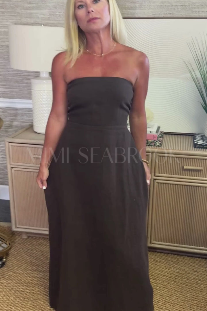 Neill dress, brown