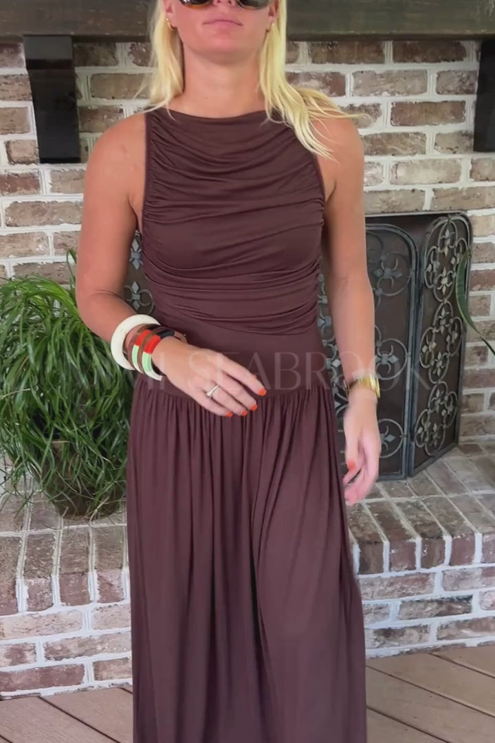 Abell dress, brown