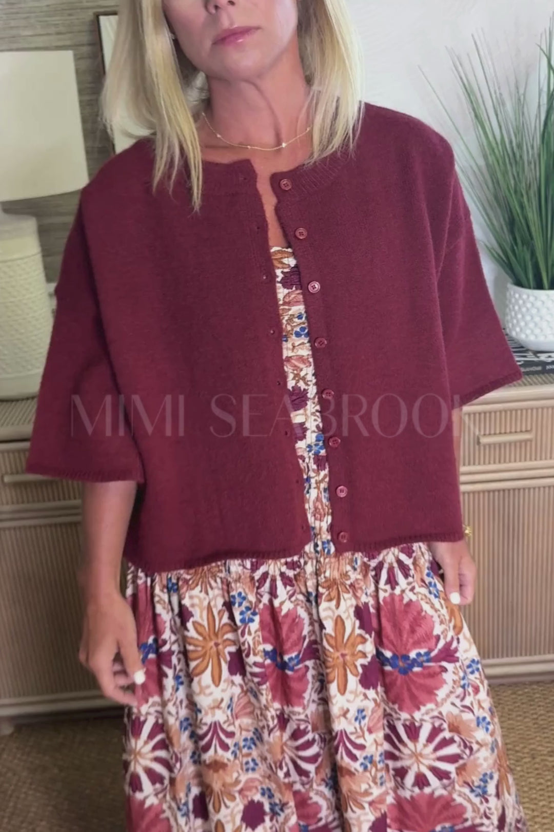 Sophie sweater, burgundy