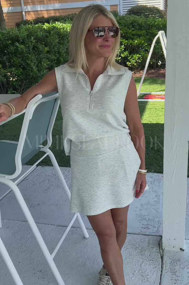 Sarah skort, grey
