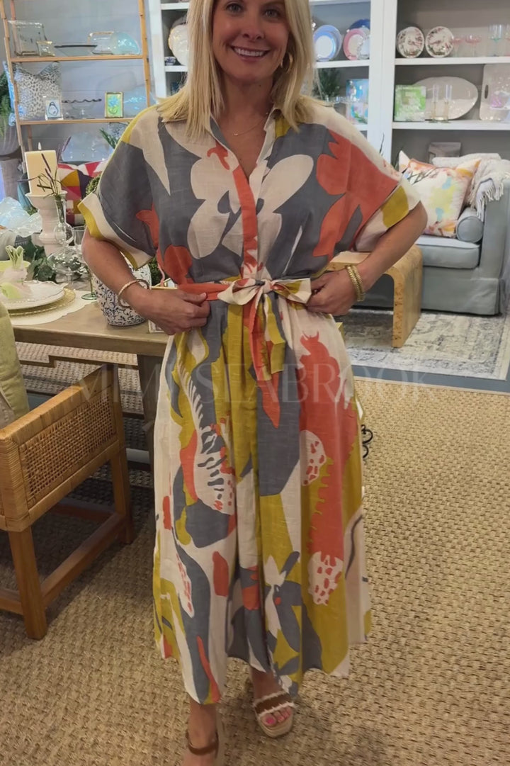Schafer dress, multi