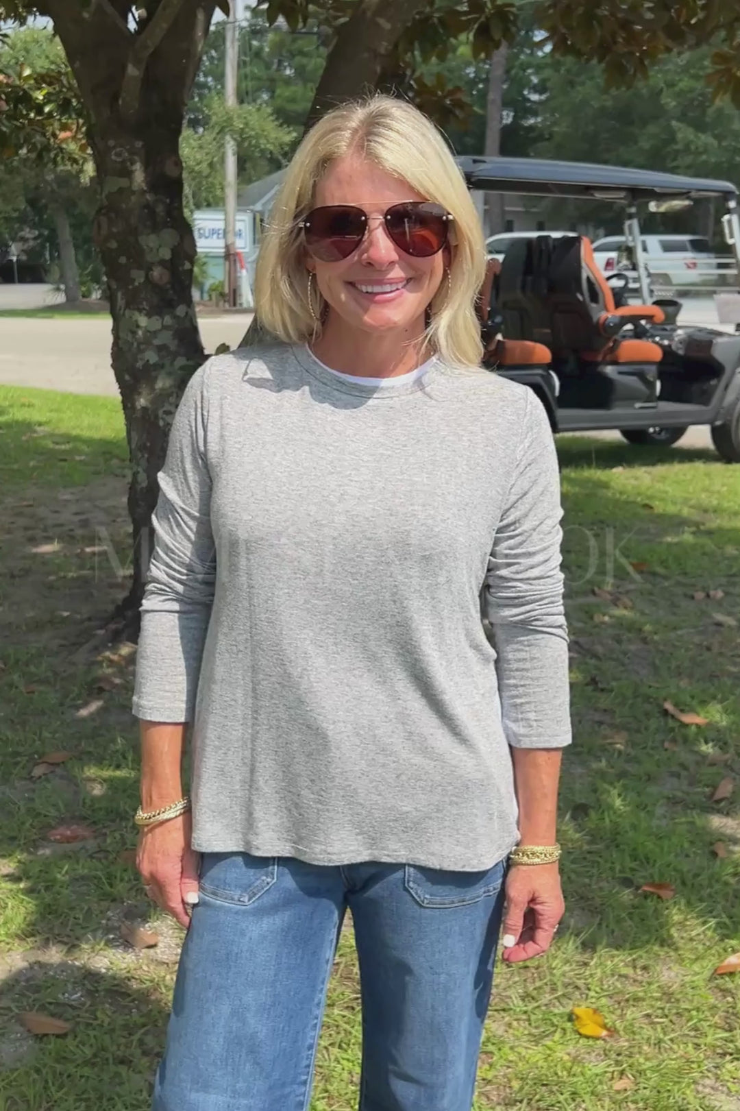Britta top, grey
