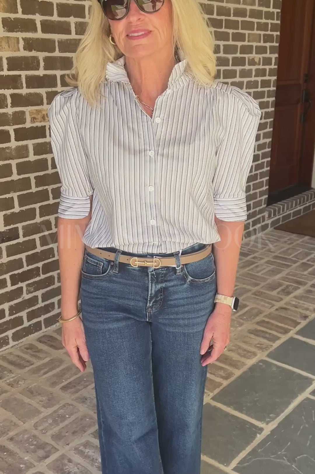 Cormie top, blue stripe