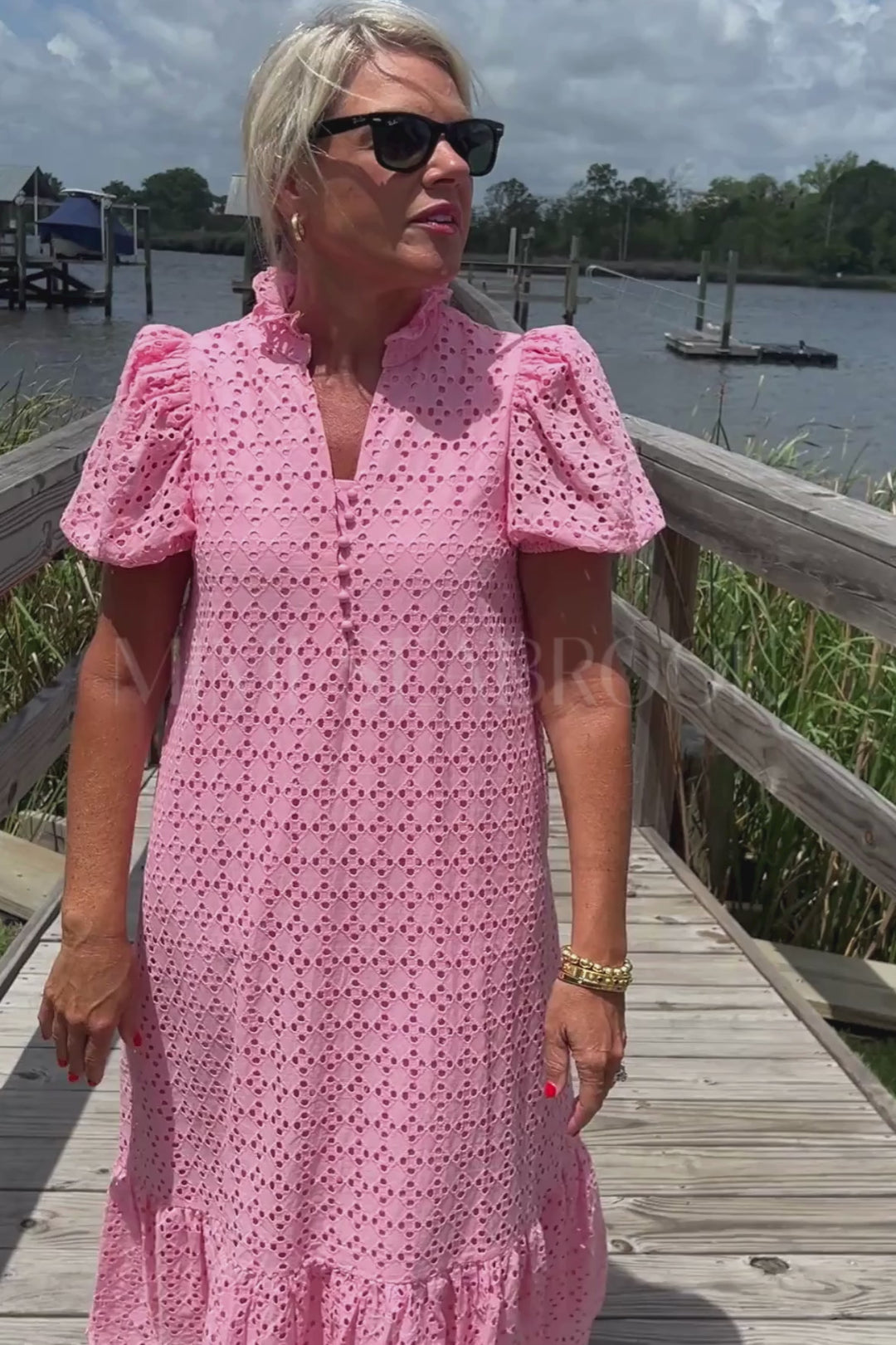 Parish dress, pink