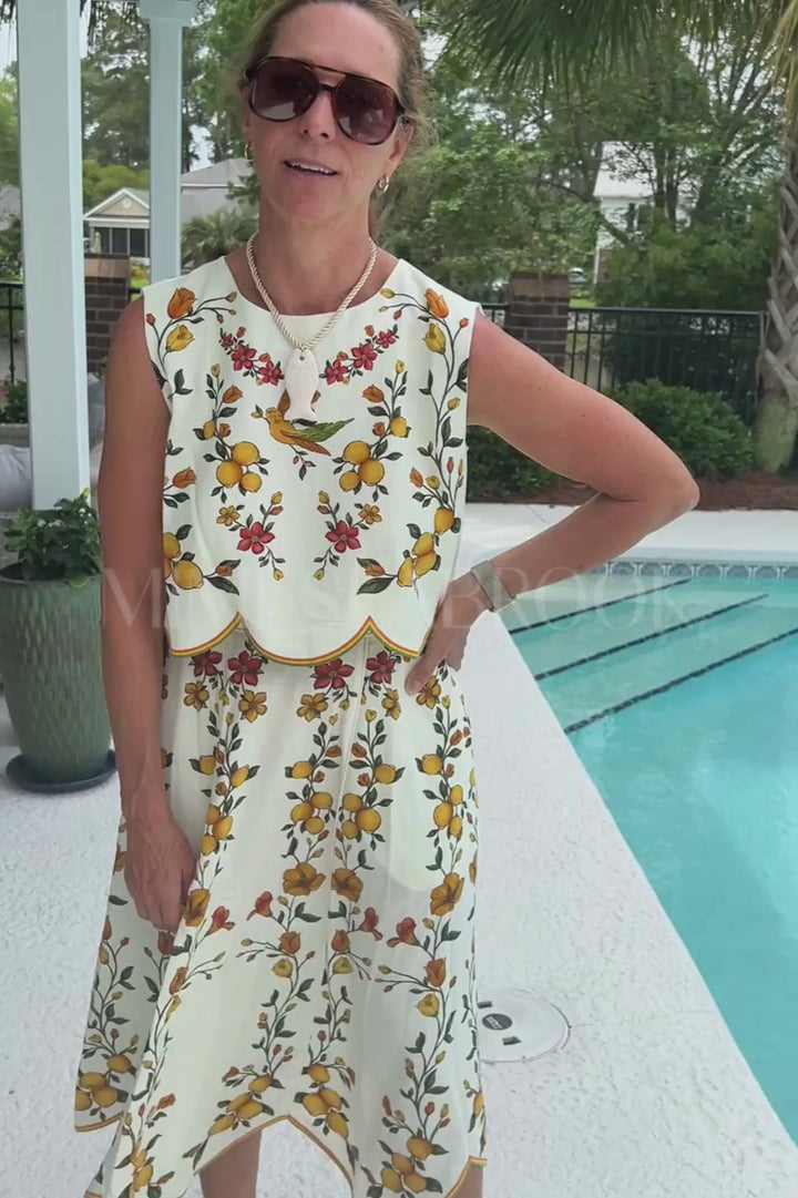 Lemon Bouquet Blouse by Farm Rio