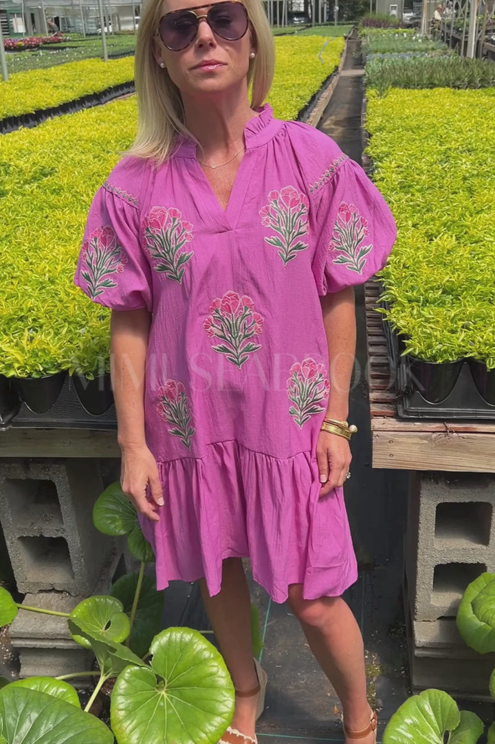 Heron dress, lilac