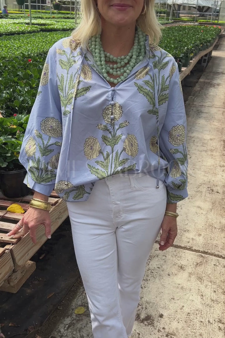 Honeybird top, blue
