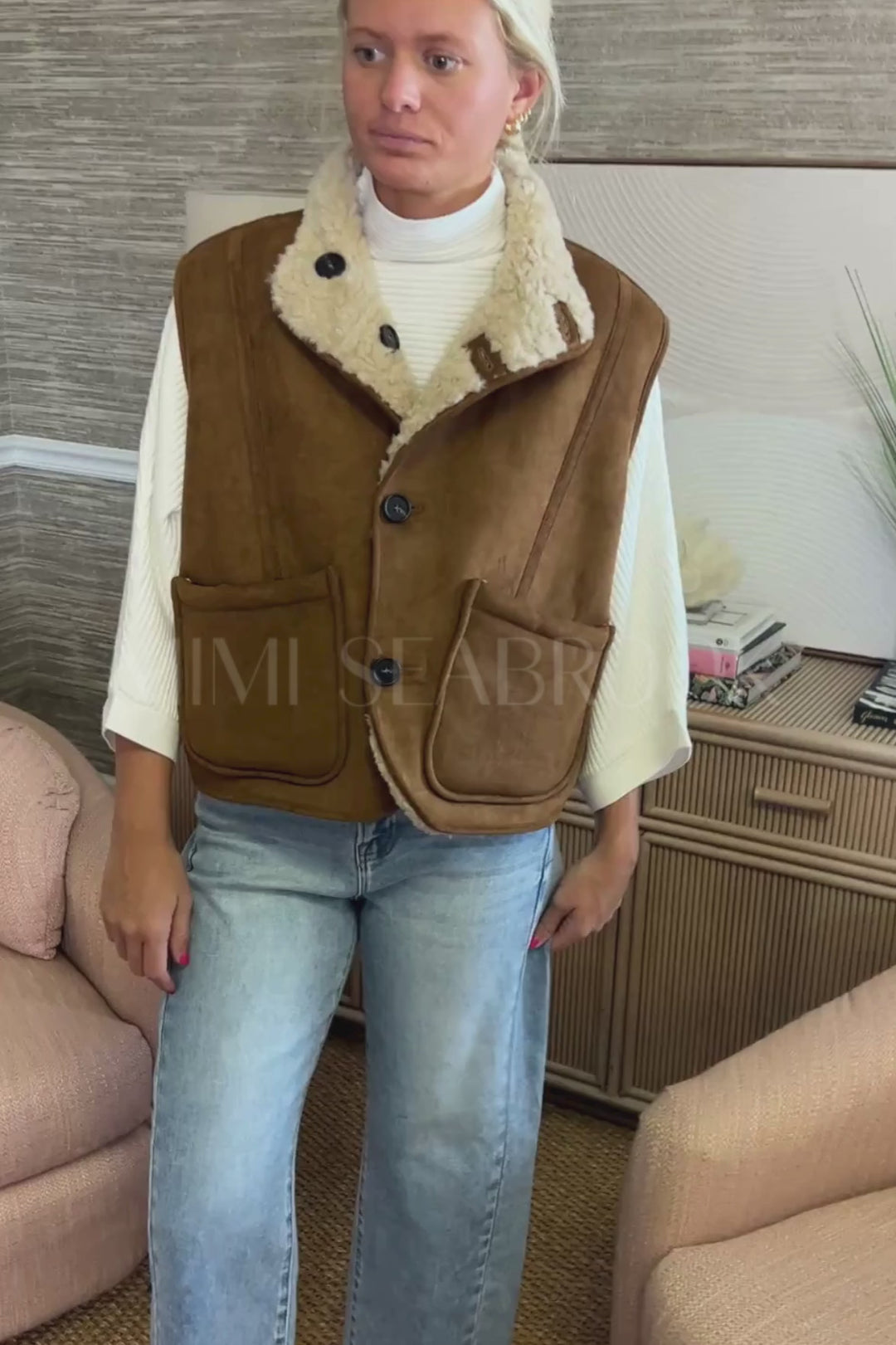 Robinson reversible vest jacket