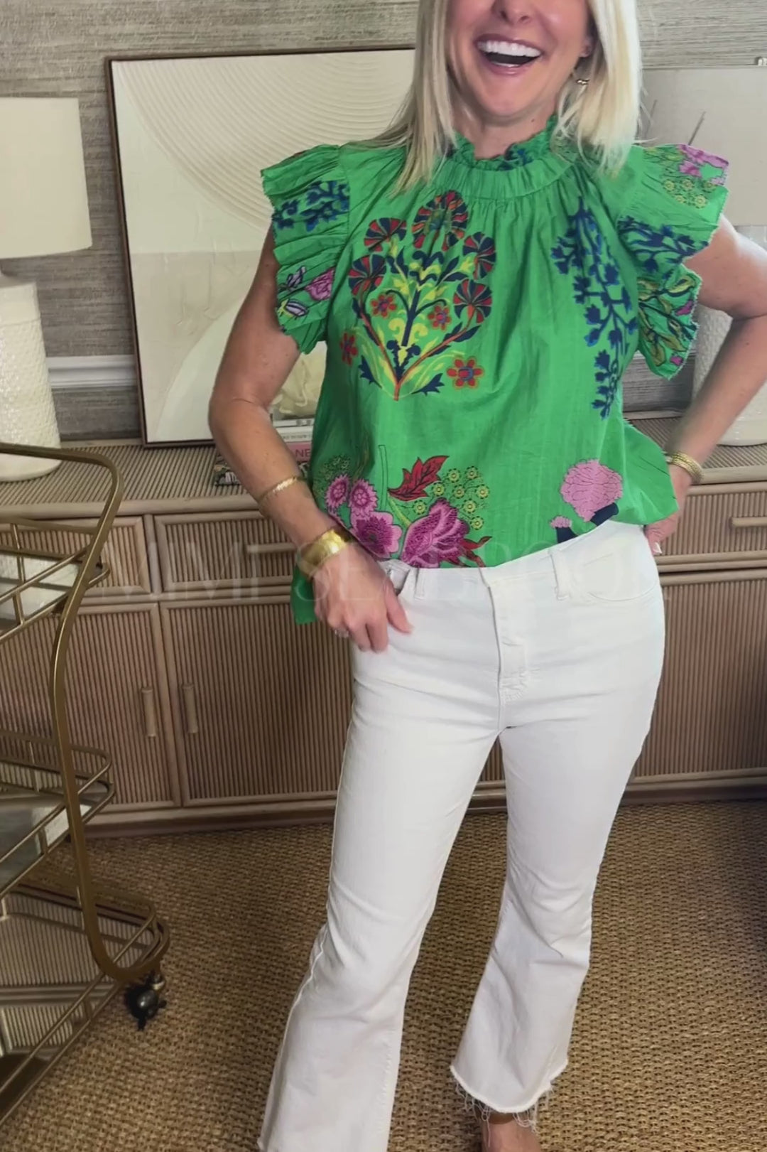 Jaden top, green