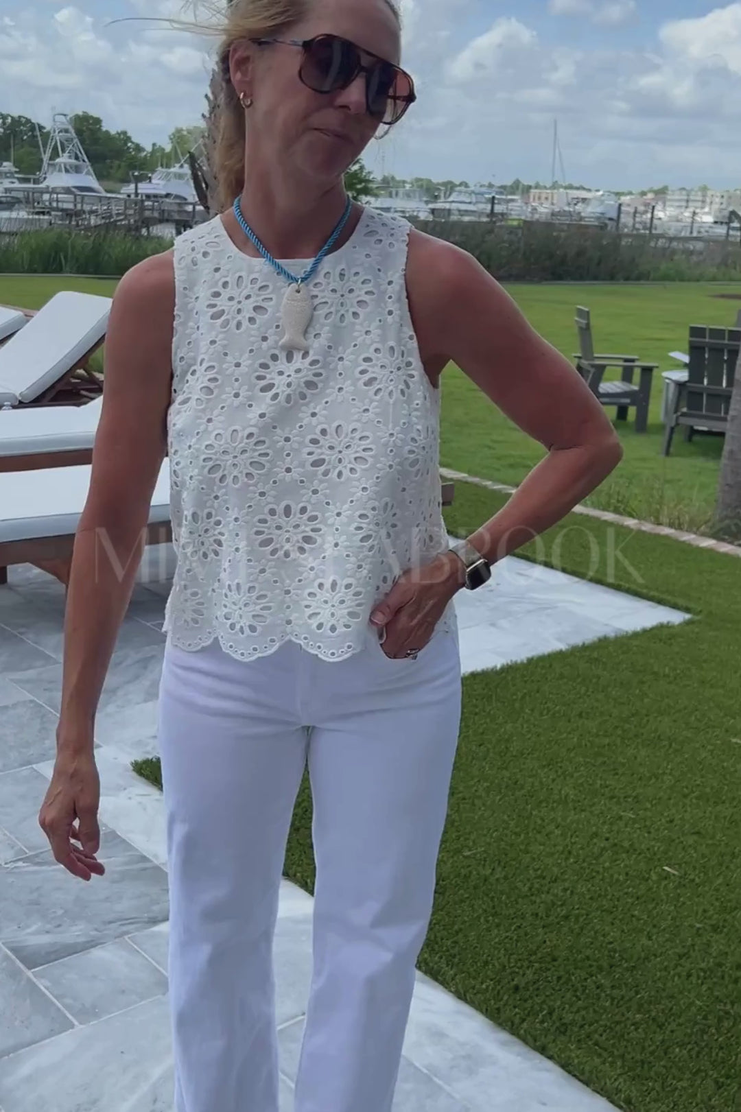 Landry top, white